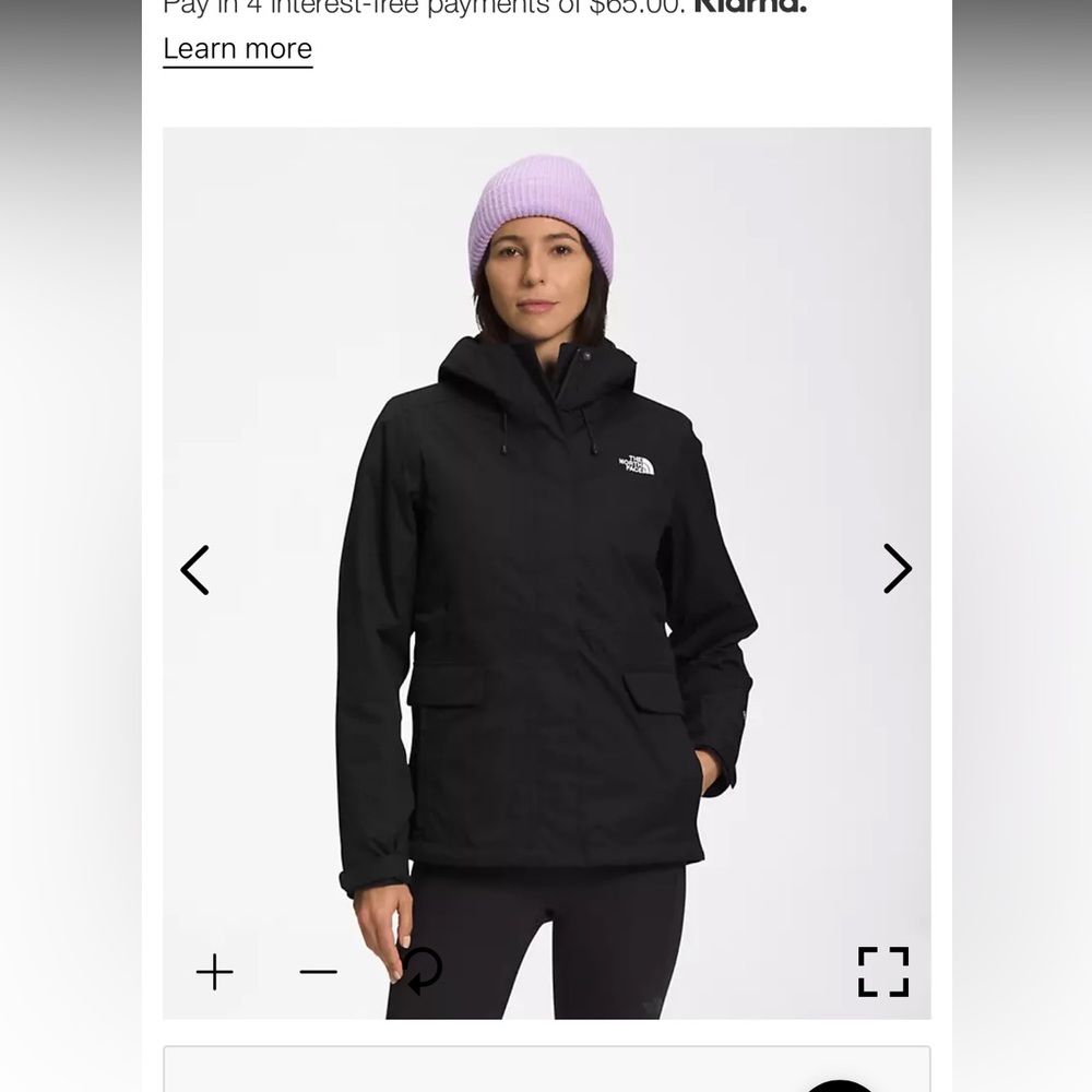 Women’s tri climate jacket by NorthFace